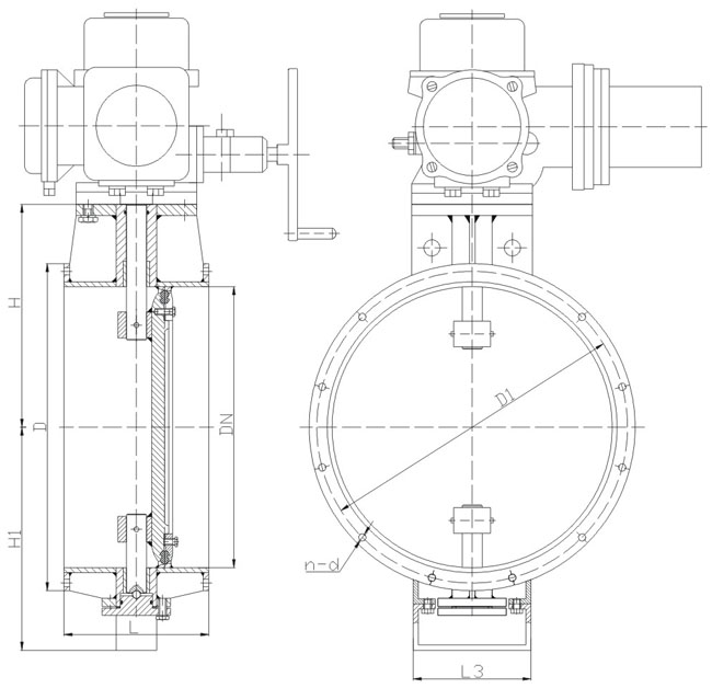 船用电动通风蝶阀(图1)