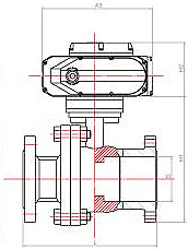 船用电动球阀(图1) 船用电动球阀