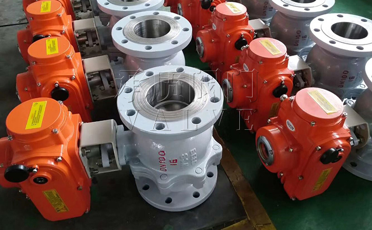 电动切断球阀实物图3 电动切断球阀实物图3