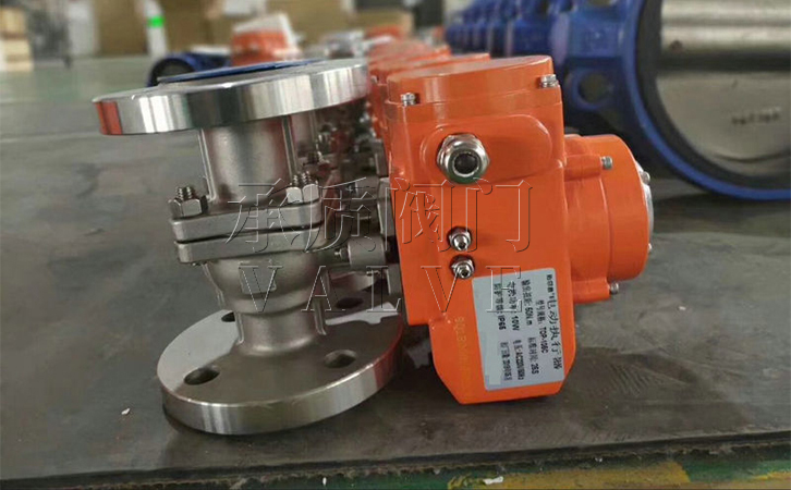 电动切断球阀实物图4 电动切断球阀实物图4